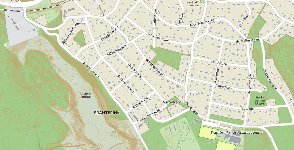 Bertheliusväg A A A A Skala 1:6400 Botkyrka kommun A= Ungefärlig