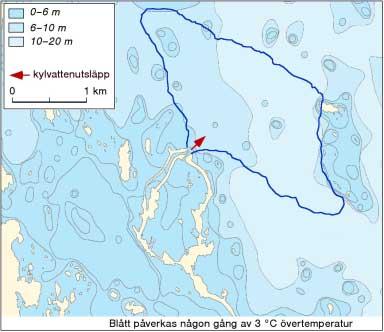 graders övertemperatur. (Sjöfartsverkets K-bas.) Figur 8.2.