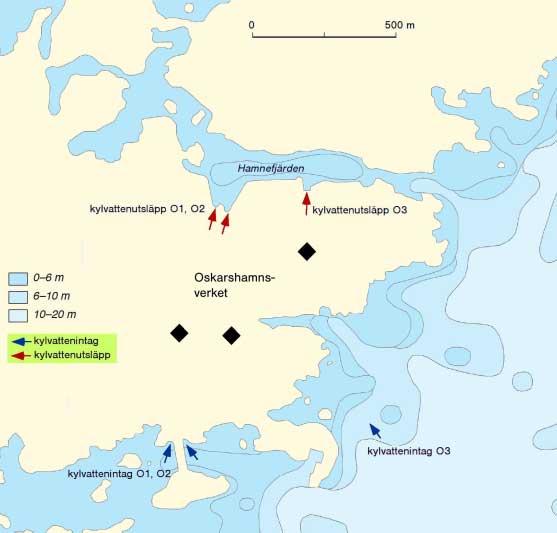 övergår den öppna kusten efterhand i Kråkelundsarkipelagen med ett stort antal öar och grunda partier som är genomskurna av djupare sund.