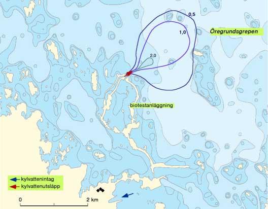 kan studeras. Biotestsjön utanför Forsmark och Hamnefjärden vid Oskarshamnsverket är sådana instängda, grunda områden.