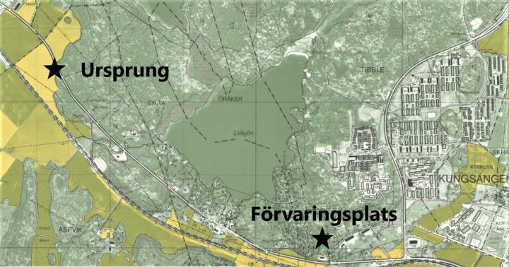 Stolpen var borttagen en tid och förvarades vid Sandgrind tills den