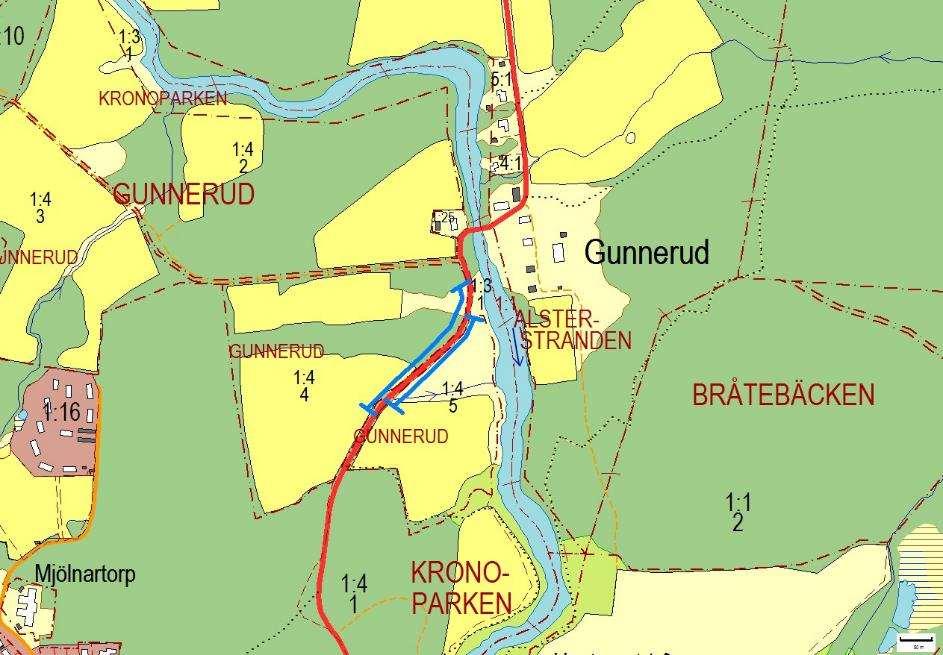 Trafikverkets prioriterade alléer och vägträd 739, Gunnerud, GUNNERUD Allé ID på karta 7 Vägnummer S 739 Namn Gunnerud, GUNNERUD Gammalt namn och ID 0739_0 Östra sidan 28 ekar.