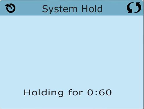 Ytterligare inställningar fortsättning Vänteläge - M037* Vänteläget används för att stänga av pumparna under servicefunktioner som rengöring eller byte av filter.