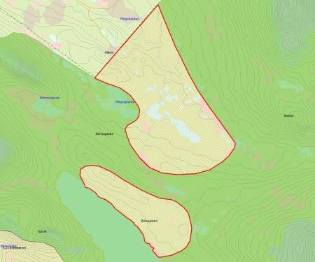 Länsstyrelsens bedömning Ringo är ett naturskönt område, djupt inskuret mellan lågfjällen i nordvästra delen av fjällskogsreservatet Ståkke-Bårgå.
