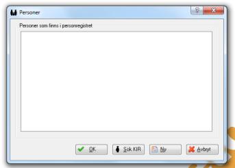 Saknas en person i ProCapita kommer denna ruta upp Sök först i KIR (Kommun