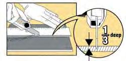 För att alltid ha extarblad till hands fungerar handtaget även som magasin för reservblad. Kniv mod PB-450/ Knive mod PB-450 PC-L är utvecklad för att skära plast och laminat.