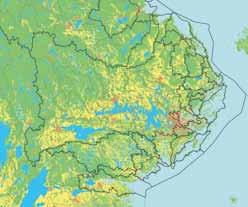 Källfördelad belastning viktig för åtgärder Hydrologiska och biogeokemiska modeller framtagna av SMHI används för att beräkna olika källors bidrag till den kväve- och fosforbelastning som når