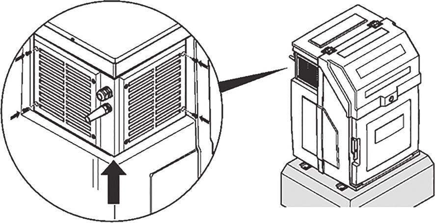 Slutför den elektriska installationen Figur 15: Fäst skyddet på VM 9960 Figur 16: Stäng skyddet på VM