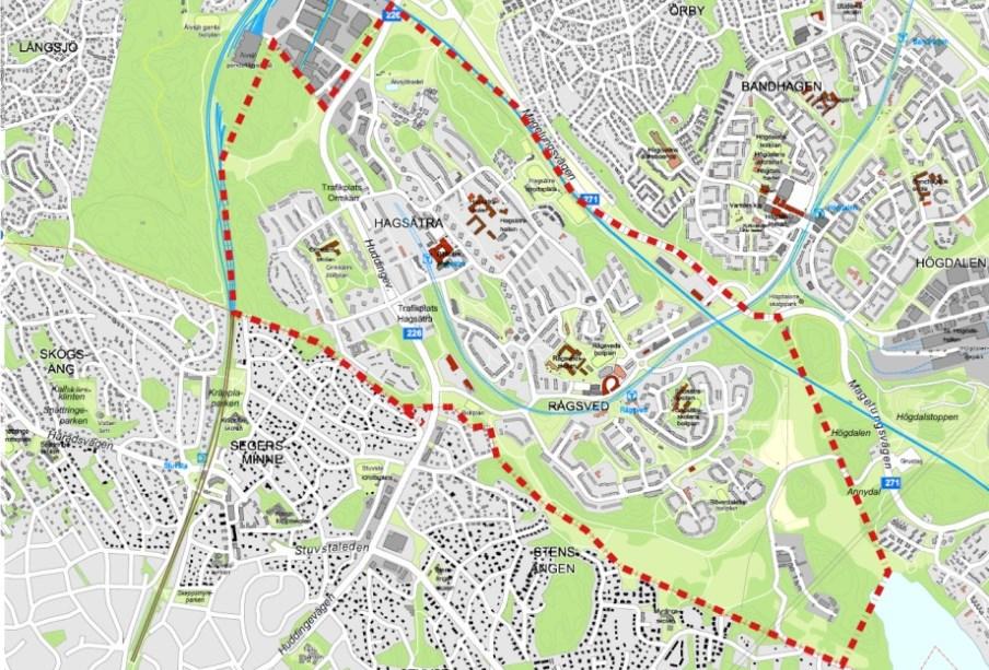 Sida 2 (6) Bakgrund Områdesplaneringen för stadsdelarna Hagsätra och Rågsved har sin utgångspunkt i kommunfullmäktiges beslut om 140 000 nya bostäder i Stockholm fram till år 2030, varav 40 000 fram