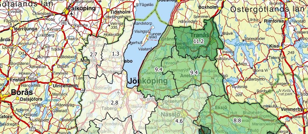 Avskjutning vildsvin Jönköpings län 2017/ 2018 Vildsvinsavskjutningen har fortsatt att öka i länet och i år nåddes rekordnivå för länet.