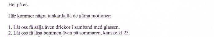 Motioner 11 SVAR: 1.