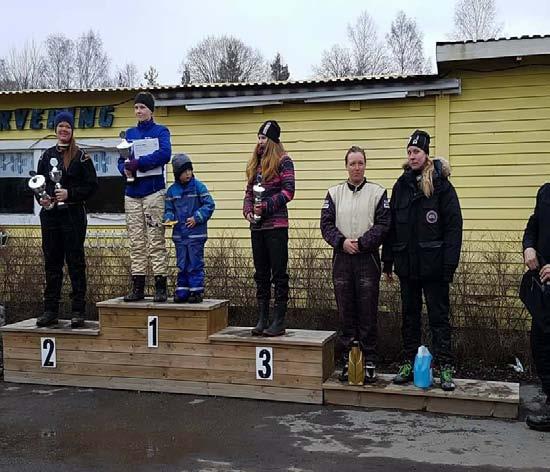 3:a, 1:a och 4:a och fick 14 poäng. Äntligen va de vår och då ska de jobbas bort rattrost.