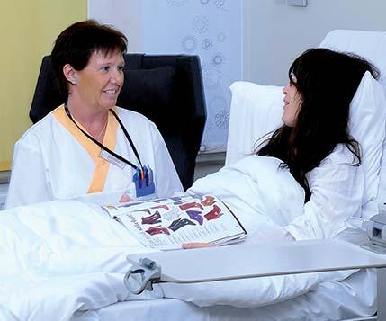 Patientnärmre vård på hela sjukhuset Arbetsmodellen patientnärmre vård ska utvecklas i Tehuset och på sikt kommer hela sjukhuset att arbeta patientnärmre.