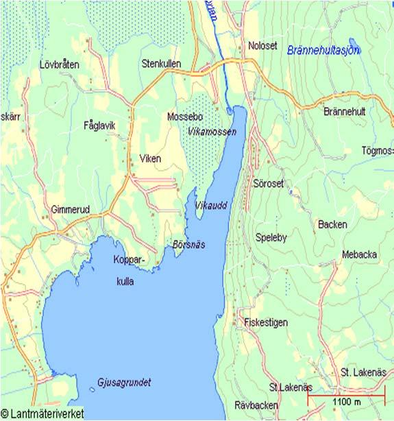 5.2 Örlen Örlen är en mesotrof sjö. Den är 15 km 2 och det största djupet ligger på 25 meter. Barrskogen dominerar runt omkring Örlen och dess botten är dyig.