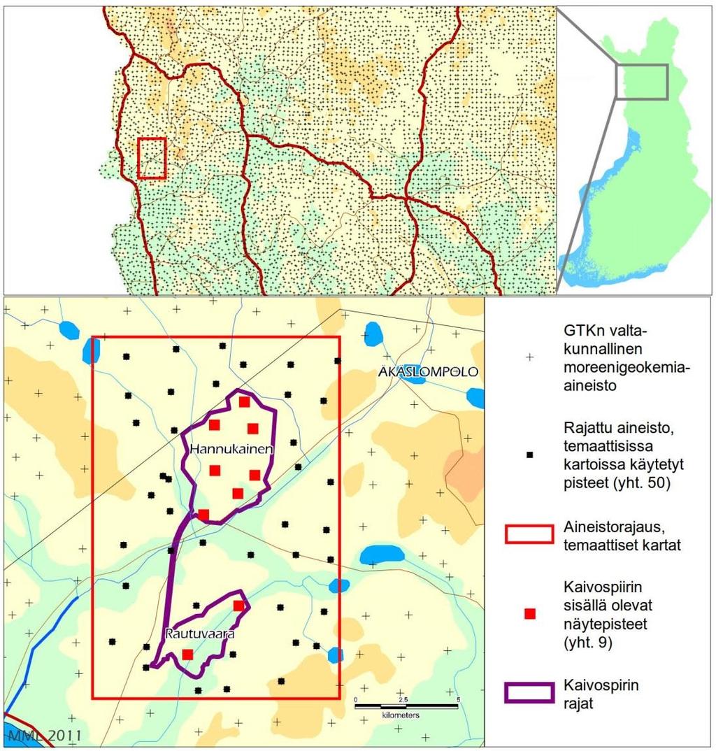 65 strontium-, titan-, vanadin- och zirkoniumhalterna och de lindrigt förhöjda nickel, järn-, lantan-, krom och kopparhalterna, vilka konstaterats i jordmånen i analyserna, beaktats i planeringen av