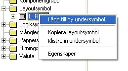 Skapa och underhålla biblioteksdatabasen 211 10.21.4 Klistra in layoutsymbol En layoutsymbol som blivit kopierad kan klistras in i samma biblioteksdatabas eller en annan databas.