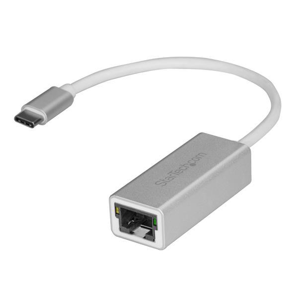 USB-C till Gigabit-nätverksadapter - silver Product ID: US1GC30A Nu kan du enkelt ansluta till ett Gigabit-nätverk genom USB-C -porten på din bärbara dator.