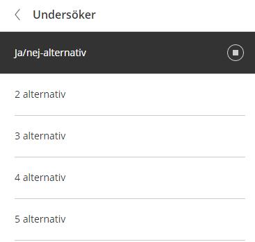 Undersöker Detta verktyg ger dig möjlighet att snabbt samla in svar på förfrågningar.