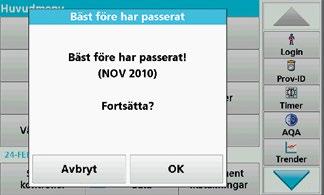 information från kyvetten.