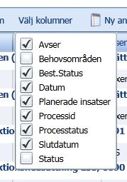 Sid 21 (25) 6. Under Översikt, Ärenden/Processer får du en sammanställning över brukarens alla processer både pågående och avslutade. 7.