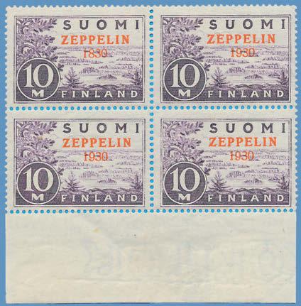 Vackert postfriskt exemplar. 400 1227 165 ** Zeppelin. Postfriskt par (kt). 500 1228 165 v ** Zeppelin.