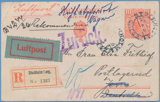 Dessutom lite Färöarna mm samt fräscht häfte Postverket 10 öre 1936.