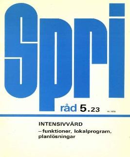 SPRI 1968 Sjukvårdens