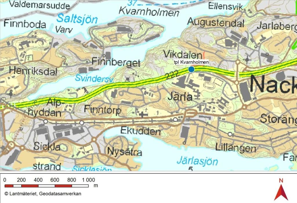 1 Orientering Trafikverket arbetar med att ta fram en vägplan för trafikplats Kvarnholmen på Värmdöleden, väg 222, strax väster om Nacka