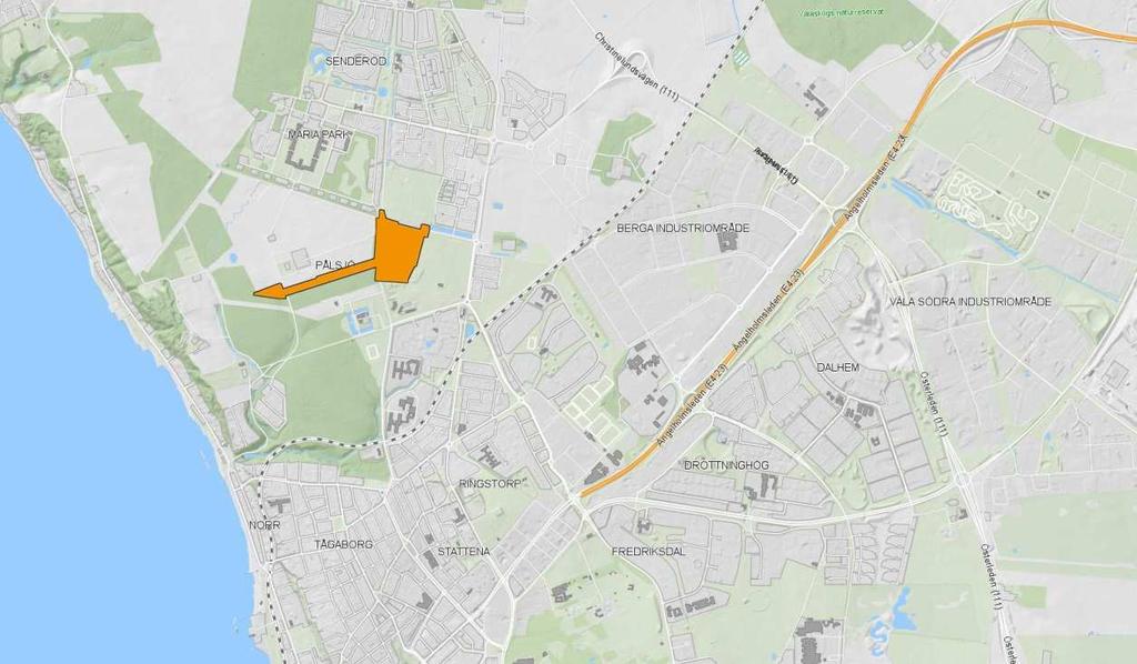 och nya rekreativa ytor och biotoper tillkommer inte. Vidare utökas inte fördröjnings- och reningskapaciteten för dagvatten från befintliga områden.