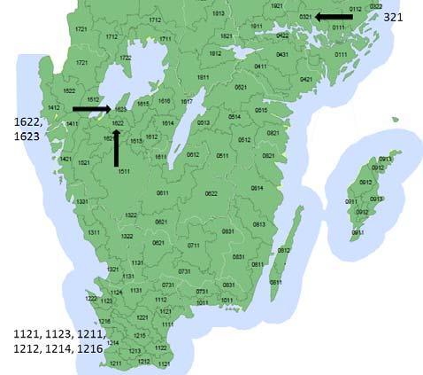 grödors avkastning Tre områden med mycket spannmål Mer än