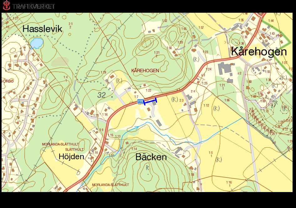 Prioriterade alléer och vägträd 770, Bäcken, BÄCKEN Allé ID på karta 5 Vägnummer O 770 Namn Bäcken, BÄCKEN Gammalt namn och ID [770_0_Bäcken] Östra sidan - Norra sidan - Västra sidan - Södra sidan 22