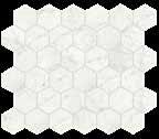 blank, 10x20 cm Centro Carrara marmor Hexagon Centro