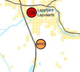 1-9 Bild 4. Utdrag ur Österbottens landskapsplan etapplan 1.