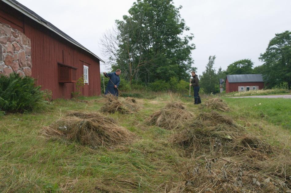 B. Hemlandet Översyn av anläggningar har utförts, liksom strandstädning och skötsel av rastplatser.