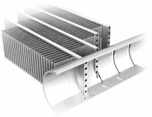 Värmeväxlare helt i aluminium med mikrokanaler (MCHE) Detta är en teknik som har utnyttjats inom bil- och flygindustrin under flera år.