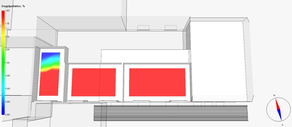 3 4 5 Figur 6: Planlösning våningsplan 3 F.