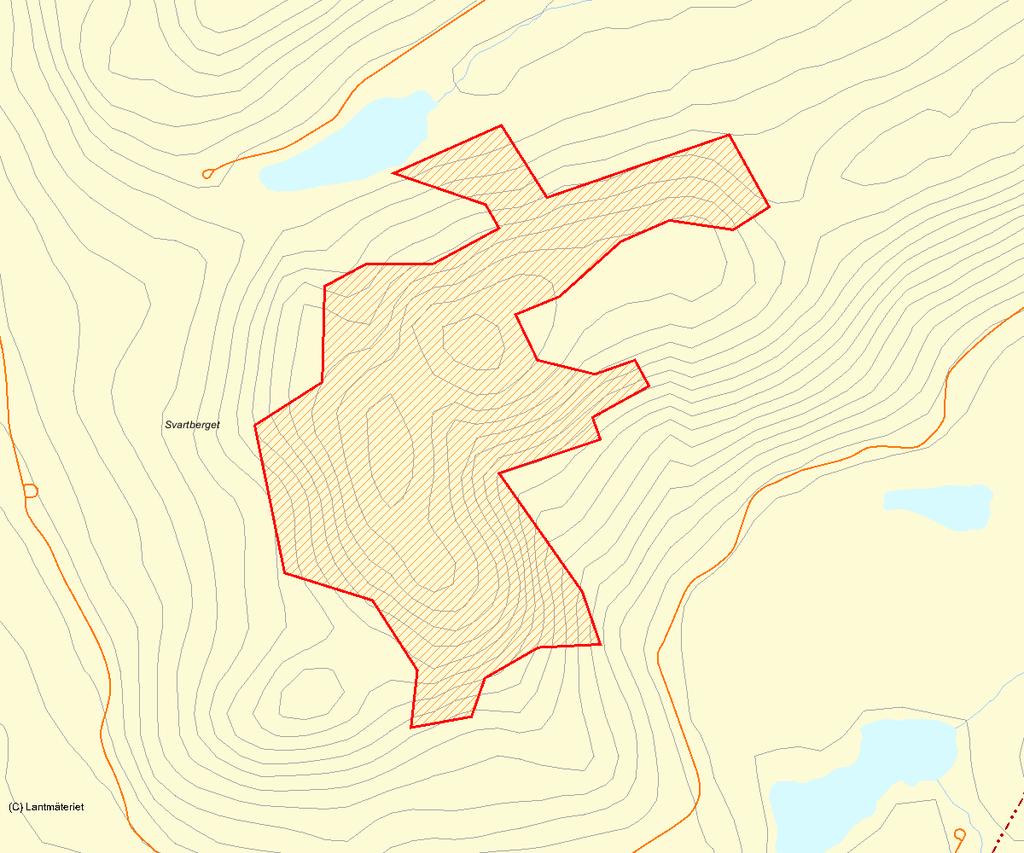Länsstyrelsens bedömning Svartberget domineras av grannaturskog av höjdlägestyp med starkt urskogsartade kärnområden.
