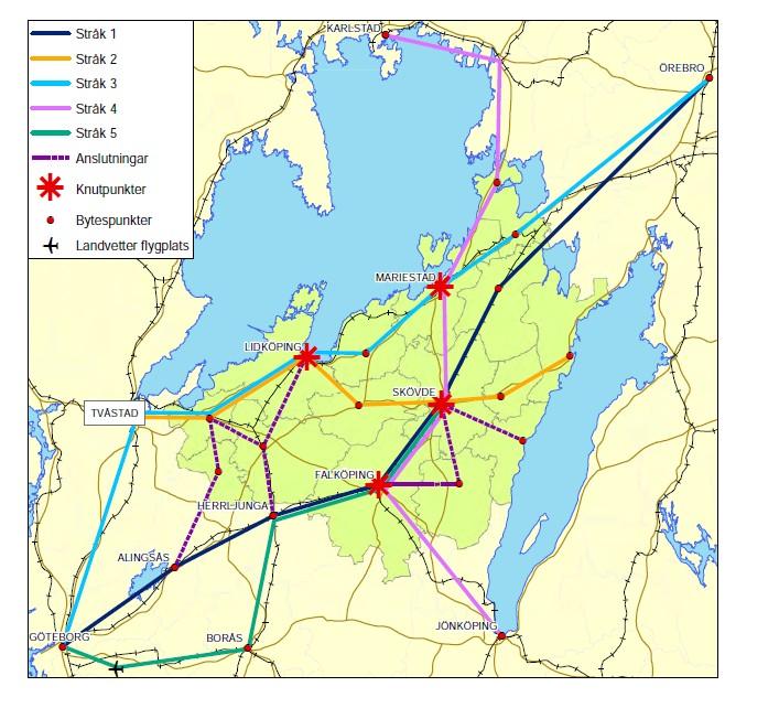 Programmet innehåller därför tydligt prioriterade satsningar inom buss- och tågtrafiken för perioden 2012-2014 men med utblick det långsiktiga perspektivet till 2025.