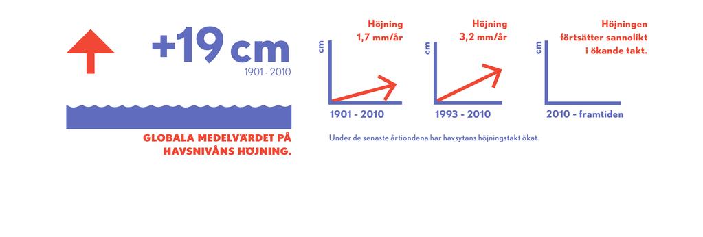 OBSERVERADE FÖRÄNDRINGAR: FÖRÄNDRINGAR I HAVEN HAVSNIVÅHÖJNING Baserar sig på första