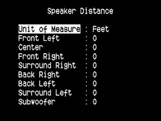 hantering HUR DU ANVÄNDER T 765 SETUP MENY ENGLISH FRANÇAIS ESPAÑOL ITALIANO DEUTSCH NEDERLANDS SVENSKA РУССКИЙ HÖGTALARAVSTÅND (SPEAKER DISTANCE) Ett surroundsystems tidfördröjning är en subtil men