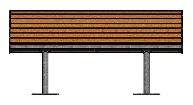 sid 4/9 1610 465 Vänd soffan upp och ner, se till att skydda trät. Montera stativen mot sittkorgen med bifogade skruv och brickor (MK6S M10x16 + FBB M10).