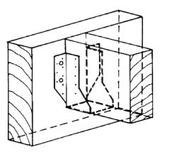 ulthål: Ø 9,0 mm och 11,0 mm JOIST ANGER Used for fixing beams, wood