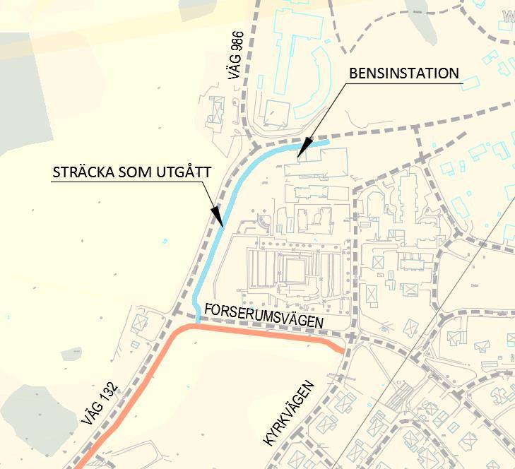 Figur 13. Avslutning gång- och cykelväg Lekeryd 5.2. Val av utformning 5.2.1. Gång- och cykelväg Grundprincipen i projektet är att utforma gång- och cykelvägen med 3,0 m bredd och en 3 m bred skiljeremsa mot väg 132.