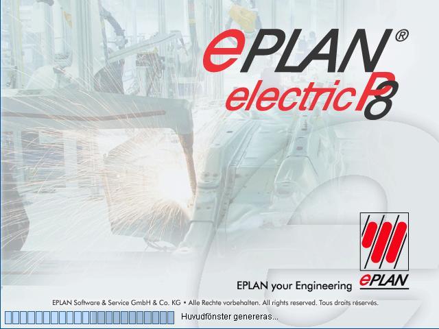 3.2 Elritningar EPLAN Electric P8 är ett tyskt EL-CAD program, se figur 5, som används både för elkonstruktioner i fabriker och för att konstruera elsystem i produkter.