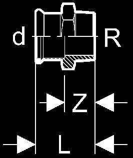 med invändig gänga Artikel nr d-r L Z 155 54 70 12-Rp½ 35 4 155 54 71