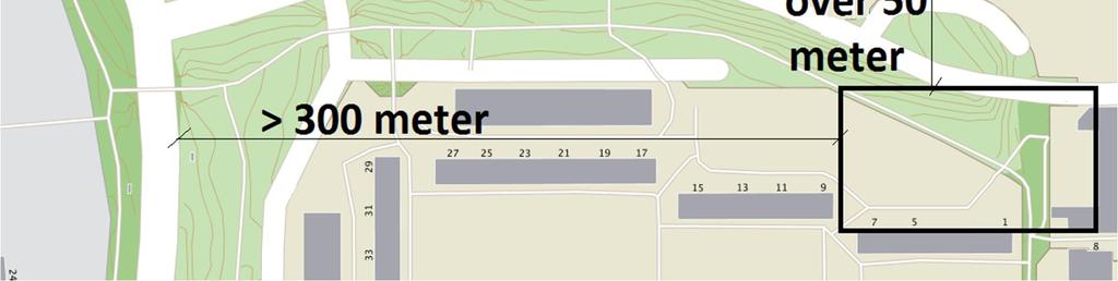 Den exakta placeringen av området är inte bestämd men har en storleksordning på cirka 100x60 meter och utgör ett grönområde utan tidigare bebyggelse.