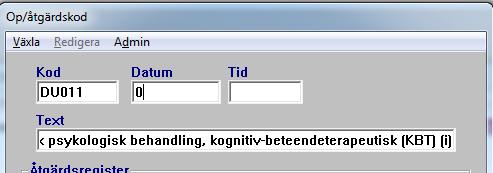 I fälten Datum och Tid kan du skriva in en nolla (0) och därefter trycka på