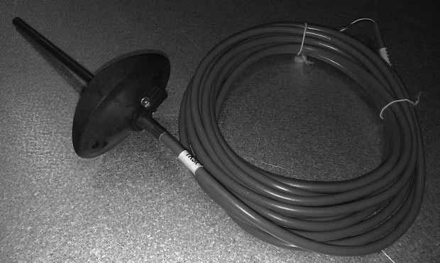 7.1 Temperaturgivare Temp. givare Temperaturgivarna är av typen kabelgivare, med 6mm rostfri bulb och PVC kabel i anpassad längd.