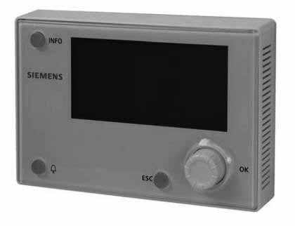 7.14 Extern HMI-DM (IP31) Extern HMI Som tillval finns en extern HMI som ingår i CLIMATIX systemet.
