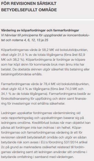 4) 3) 3) Uppgift om risken för väsentliga felaktigheter